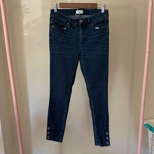 LOFT Deep Indigo Skinny Jeans